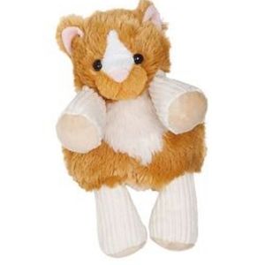 Scentsy Buddy Baby Scratch the Cat  Cream Tan Orange Secret Zippered Pouch  NEW